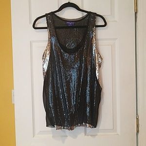 Jimmy Choo for H&M Sleeveless Sequin Blouse